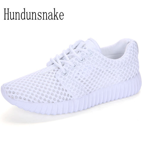 Hundunsnake Breathable White Sneakers Women